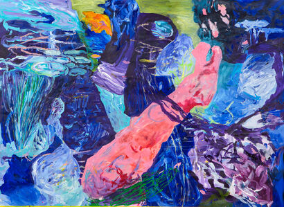 Train to casablanca III - a Paint Artowrk by Daniela Kammerer